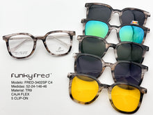 Cargar imagen en el visor de la galería, <div title='Genero UNISEX | Forma CUADRADO | Color CAREY | COMPLETO | 150mmANCHOTOTAL | 50mmANCHODELENTE | 45mmALTURADELENTE | 24mmPUENTE | 146MM LONG' > FRED-3402SP C4 </div>