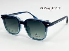 Cargar imagen en el visor de la galería, <div title='Genero UNISEX | Forma CUADRADO | Color AZUL | COMPLETO | 140mmANCHOTOTAL | 49mmANCHODELENTE | 45mmALTURADELENTE | 19mmPUENTE | 145MM LONGI' > FRED-3403SP C3 </div>