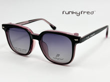 Cargar imagen en el visor de la galería, <div title='Genero UNISEX | Forma CUADRADO | Color NEGRO ROSA | COMPLETO | 140mmANCHOTOTAL | 49mmANCHODELENTE | 45mmALTURADELENTE | 19mmPUENTE | 145MM ' > FRED-3403SP C4 </div>