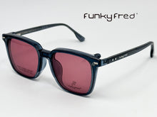 Cargar imagen en el visor de la galería, <div title='Genero UNISEX | Forma CUADRADO REDONDO | Color GRIS | COMPLETO | 140mmANCHOTOTAL | 51mmANCHODELENTE | 45mmALTURADELENTE | 19mmPUENTE | 145M' > FRED-3404SP C2 </div>