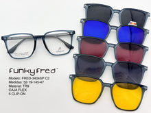 Cargar imagen en el visor de la galería, <div title='Genero UNISEX | Forma CUADRADO REDONDO | Color GRIS | COMPLETO | 140mmANCHOTOTAL | 51mmANCHODELENTE | 45mmALTURADELENTE | 19mmPUENTE | 145M' > FRED-3404SP C2 </div>