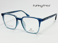 Cargar imagen en el visor de la galería, <div title='Genero UNISEX | Forma CUADRADO | Color AZUL | COMPLETO | 140mmANCHOTOTAL | 51mmANCHODELENTE | 45mmALTURADELENTE | 19mmPUENTE | 145MM LONGI' > FRED-3404SP C3 </div>