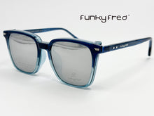 Cargar imagen en el visor de la galería, <div title='Genero UNISEX | Forma CUADRADO | Color AZUL | COMPLETO | 140mmANCHOTOTAL | 51mmANCHODELENTE | 45mmALTURADELENTE | 19mmPUENTE | 145MM LONGI' > FRED-3404SP C3 </div>