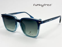 Cargar imagen en el visor de la galería, <div title='Genero UNISEX | Forma CUADRADO | Color AZUL | COMPLETO | 140mmANCHOTOTAL | 51mmANCHODELENTE | 45mmALTURADELENTE | 19mmPUENTE | 145MM LONGI' > FRED-3404SP C3 </div>