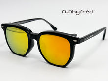 Cargar imagen en el visor de la galería, <div title='Genero UNISEX | Forma CUADRADO | Color NEGRO | COMPLETO | 145mmANCHOTOTAL | 51mmANCHODELENTE | 45mmALTURADELENTE | 22mmPUENTE | 145MM LONG' > FRED-3405SP C1 </div>