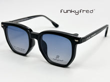 Cargar imagen en el visor de la galería, <div title='Genero UNISEX | Forma CUADRADO | Color NEGRO | COMPLETO | 145mmANCHOTOTAL | 51mmANCHODELENTE | 45mmALTURADELENTE | 22mmPUENTE | 145MM LONG' > FRED-3405SP C1 </div>