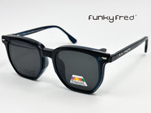 Cargar imagen en el visor de la galería, <div title='Genero UNISEX | Forma CUADRADO | Color AZUL | COMPLETO | 145mmANCHOTOTAL | 51mmANCHODELENTE | 45mmALTURADELENTE | 22mmPUENTE | 145MM LONGI' > FRED-3405SP C4 </div>