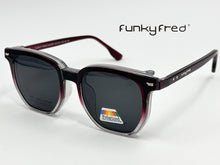 Cargar imagen en el visor de la galería, <div title='Genero UNISEX | Forma CUADRADO | Color GRIS | COMPLETO | 140mmANCHOTOTAL | 48mmANCHODELENTE | 42mmALTURADELENTE | 23mmPUENTE | 146MM LONGI' > FRED-3406SP C2 </div>