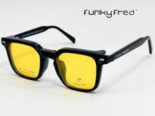 Cargar imagen en el visor de la galería, <div title='Genero UNISEX | Forma CUADRADO | Color AZUL | COMPLETO | 140mmANCHOTOTAL | 48mmANCHODELENTE | 42mmALTURADELENTE | 23mmPUENTE | 146MM LONGI' > FRED-3406SP C4 </div>