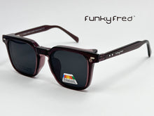 Cargar imagen en el visor de la galería, <div title='Genero UNISEX | Forma CUADRADO | Color CAFE | COMPLETO | 140mmANCHOTOTAL | 48mmANCHODELENTE | 42mmALTURADELENTE | 23mmPUENTE | 146MM LONGI' > FRED-3406SP C6 </div>