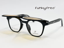 Cargar imagen en el visor de la galería, <div title='Genero UNISEX | Forma CUADRADO REDONDO | Color NEGRO | COMPLETO | 137mmANCHOTOTAL | 46mmANCHODELENTE | 42mmALTURADELENTE | 24mmPUENTE | 146' > FRED-3407SP C1 </div>