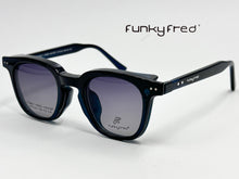 Cargar imagen en el visor de la galería, <div title='Genero UNISEX | Forma CUADRADO REDONDO | Color AZUL | COMPLETO | 137mmANCHOTOTAL | 46mmANCHODELENTE | 42mmALTURADELENTE | 24mmPUENTE | 146M' > FRED-3407SP C4 </div>