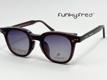 Cargar imagen en el visor de la galería, <div title='Genero UNISEX | Forma CUADRADO | Color CAFE | COMPLETO | 137mmANCHOTOTAL | 46mmANCHODELENTE | 42mmALTURADELENTE | 24mmPUENTE | 146MM LONGI' > FRED-3407SP C6 </div>