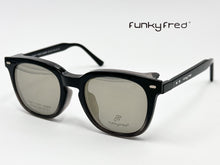 Cargar imagen en el visor de la galería, <div title='Genero UNISEX | Forma CUADRADO REDONDO | Color GRIS NEGRO | COMPLETO | 145mmANCHOTOTAL | 52mmANCHODELENTE | 45mmALTURADELENTE | 22mmPUENTE |' > FRED-3408SP C3 </div>