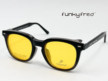 Cargar imagen en el visor de la galería, <div title='Genero UNISEX | Forma CUADRADO REDONDO | Color GRIS NEGRO | COMPLETO | 145mmANCHOTOTAL | 52mmANCHODELENTE | 45mmALTURADELENTE | 22mmPUENTE |' > FRED-3408SP C3 </div>