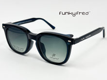 Cargar imagen en el visor de la galería, <div title='Genero UNISEX | Forma CUADRADO REDONDO | Color AZUL | COMPLETO | 145mmANCHOTOTAL | 52mmANCHODELENTE | 45mmALTURADELENTE | 22mmPUENTE | 146M' > FRED-3408SP C4 </div>