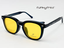 Cargar imagen en el visor de la galería, <div title='Genero UNISEX | Forma CUADRADO REDONDO | Color AZUL | COMPLETO | 145mmANCHOTOTAL | 52mmANCHODELENTE | 45mmALTURADELENTE | 22mmPUENTE | 146M' > FRED-3408SP C4 </div>