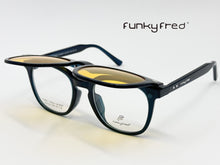 Cargar imagen en el visor de la galería, <div title='Genero UNISEX | Forma CUADRADO REDONDO | Color AZUL | COMPLETO | 145mmANCHOTOTAL | 52mmANCHODELENTE | 45mmALTURADELENTE | 22mmPUENTE | 146M' > FRED-3408SP C4 </div>