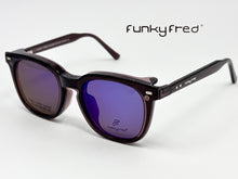 Cargar imagen en el visor de la galería, <div title='Genero UNISEX | Forma CUADRADO REDONDO | Color GRIS | COMPLETO | 145mmANCHOTOTAL | 52mmANCHODELENTE | 45mmALTURADELENTE | 22mmPUENTE | 146M' > FRED-3408SP C6 </div>