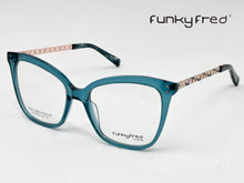 Cargar imagen en el visor de la galería, <div title='Genero MUJER | Forma GATO | Color VERDE | COMPLETO | 153mmANCHOTOTAL | 57mmANCHODELENTE | 49mmALTURADELENTE | 21mmPUENTE | 145mmLONGITUDDEVARILLA |' > FRED-FF3501SP C6 </div>