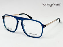 Cargar imagen en el visor de la galería, <div title='Genero UNISEX | Forma AVIADOR RECTANGULAR | Color AZUL | COMPLETO | 153mmANCHOTOTAL | 57mmANCHODELENTE | 47mmALTURADELENTE | 20mmPUENTE | 145mmLONGI' > FRED-FF3509SP C4 </div>