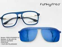 Cargar imagen en el visor de la galería, <div title='Genero UNISEX | Forma AVIADOR RECTANGULAR | Color AZUL | COMPLETO | 153mmANCHOTOTAL | 57mmANCHODELENTE | 47mmALTURADELENTE | 20mmPUENTE | 145mmLONGI' > FRED-FF3509SP C4 </div>