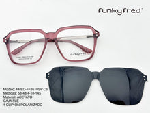 Cargar imagen en el visor de la galería, <div title='Genero UNISEX | Forma CUADRADO | Color ROSA | COMPLETO | 153mmANCHOTOTAL | 58mmANCHODELENTE | 50mmALTURADELENTE | 18mmPUENTE | 145mmLONGITUDDEVARIL' > FRED-FF3510SP C6 </div>