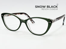 Cargar imagen en el visor de la galería, <div title='Genero MUJER | Forma GATO | Color VERDE | COMPLETO | 135mmANCHOTOTAL | 50mmANCHODELENTE | 39mmALTURADELENTE | 16mmPUENTE | 140mmLONGITUDDEVARILLA |' > G5297 C5 </div>