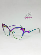 Cargar imagen en el visor de la galería, <div title='Genero MUJER | Forma GATO | Color AZUL | COMPLETO | 140mmANCHOTOTAL | 52mmANCHODELENTE | 44mmALTURADELENTE | 17mmPUENTE | 140mmLONGITUDDEVARILLA | ' > MA001 C1 </div>