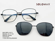 Cargar imagen en el visor de la galería, <div title='Genero MUJER | Forma GATO | Color NEGRO | COMPLETO | 140mmANCHOTOTAL | 53mmANCHODELENTE | 45mmALTURADELENTE | 17mmPUENTE | 140MMLONGITUDDEVARILLA |' > MAX-MEN-140 C1 </div>