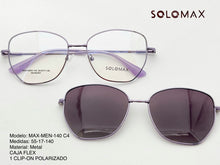 Cargar imagen en el visor de la galería, <div title='Genero MUJER | Forma GATO | Color MORADO | COMPLETO | 140mmANCHOTOTAL | 53mmANCHODELENTE | 45mmALTURADELENTE | 17mmPUENTE | 140MMLONGITUDDEVARILLA ' > MAX-MEN-140 C4 </div>