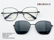 Cargar imagen en el visor de la galería, <div title='Genero MUJER | Forma CUADRADO GATO | Color NEGRO | COMPLETO | 142mmANCHOTOTAL | 55mmANCHODELENTE | 47mmALTURADELENTE | 17mmPUENTE | 140MMLONGITUDDEV' > MAX-MEN-142 C1 </div>