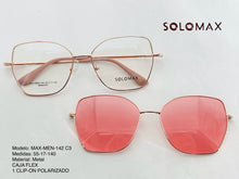 Cargar imagen en el visor de la galería, <div title='Genero MUJER | Forma CUADRADO GATO | Color DORADO ROSA | COMPLETO | 142mmANCHOTOTAL | 55mmANCHODELENTE | 47mmALTURADELENTE | 17mmPUENTE | 140MMLONGIT' > MAX-MEN-142 C3 </div>