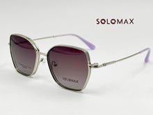 Cargar imagen en el visor de la galería, <div title='Genero MUJER | Forma CUADRADO GATO | Color MORADO PLATA | COMPLETO | 142mmANCHOTOTAL | 55mmANCHODELENTE | 47mmALTURADELENTE | 17mmPUENTE | 140MMLONGI' > MAX-MEN-142 C4 </div>