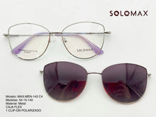 Cargar imagen en el visor de la galería, <div title='Genero MUJER | Forma GATO | Color MORADO PLATA | COMPLETO | 140mmANCHOTOTAL | 54mmANCHODELENTE | 45mmALTURADELENTE | 15mmPUENTE | 140MMLONGITUDDEVAR' > MAX-MEN-143 C4 </div>