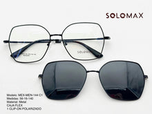 Cargar imagen en el visor de la galería, <div title='Genero UNISEX | Forma CUADRADO | Color NEGRO | COMPLETO | 145mmANCHOTOTAL | 55mmANCHODELENTE | 49mmALTURADELENTE | 16mmPUENTE | 140MMLONGITUDDEVARI' > MAX-MEN-144 C1 </div>