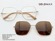 Cargar imagen en el visor de la galería, <div title='Genero UNISEX | Forma CUADRADO | Color DORADO | COMPLETO | 145mmANCHOTOTAL | 55mmANCHODELENTE | 49mmALTURADELENTE | 16mmPUENTE | 140MMLONGITUDDEVAR' > MAX-MEN-144 C2 </div>