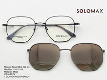 Cargar imagen en el visor de la galería, <div title='Genero UNISEX | Forma CUADRADO | Color GRIS | COMPLETO | 137mmANCHOTOTAL | 50mmANCHODELENTE | 45mmALTURADELENTE | 21mmPUENTE | 145MMLONGITUDDEVARIL' > MAX-MEN-146 C4 </div>