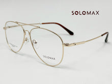 Cargar imagen en el visor de la galería, <div title='Genero UNISEX | Forma AVIADOR | Color DORADO | COMPLETO | 145mmANCHOTOTAL | 57mmANCHODELENTE | 50mmALTURADELENTE | 15mmPUENTE | 145MMLONGITUDDEVARI' > MAX-MEN-147 C2 </div>