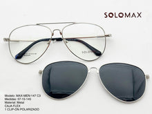 Cargar imagen en el visor de la galería, <div title='Genero UNISEX | Forma AVIADOR | Color PLATA | COMPLETO | 145mmANCHOTOTAL | 57mmANCHODELENTE | 50mmALTURADELENTE | 15mmPUENTE | 145MMLONGITUDDEVARIL' > MAX-MEN-147 C3 </div>