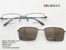 Cargar imagen en el visor de la galería, <div title='Genero UNISEX | Forma RECTANGULAR | Color GRIS | COMPLETO | 145mmANCHOTOTAL | 53mmANCHODELENTE | 36mmALTURADELENTE | 18mmPUENTE | 145MMLONGITUDDEVA' > MAX-MEN-150 C4 </div>