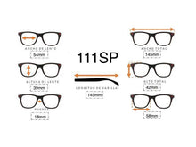 Cargar imagen en el visor de la galería, <div title='Genero UNISEX | Forma CUADRADO RECTANGULAR | Color AZUL | COMPLETO | 145mmANCHOTOTAL | 54mmANCHODELENTE | 39mmALTURADELENTE | 18mmPUENTE | ' > 111SP M.BLU </div>