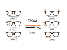 Cargar imagen en el visor de la galería, <div title='Genero MUJER | Forma REDONDO | Color ROSA | COMPLETO | 139mmANCHOTOTAL | 48mmANCHODELENTE | 44mmALTURADELENTE | 19mmPUENTE | 142MM LONGITU' > F3003 C7 </div>