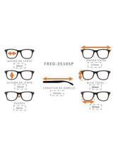 Cargar imagen en el visor de la galería, <div title='Genero UNISEX | Forma CUADRADO | Color CAREY | COMPLETO | 153mmANCHOTOTAL | 58mmANCHODELENTE | 50mmALTURADELENTE | 18mmPUENTE | 145mmLONGITUDDEVARI' > FRED-FF3510SP C2 </div>