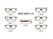 Cargar imagen en el visor de la galería, <div title='Genero UNISEX | Forma REDONDO | Color DORADO | COMPLETO | 142mmANCHOTOTAL | 53mmANCHODELENTE | 48mmALTURADELENTE | 20mmPUENTE | 140MMLONGITUDDEVARI' > MAX-MEN-141 C3 </div>