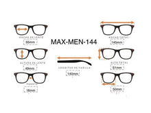 Cargar imagen en el visor de la galería, <div title='Genero UNISEX | Forma CUADRADO | Color DORADO | COMPLETO | 145mmANCHOTOTAL | 55mmANCHODELENTE | 49mmALTURADELENTE | 16mmPUENTE | 140MMLONGITUDDEVAR' > MAX-MEN-144 C2 </div>