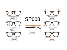 Cargar imagen en el visor de la galería, <div title='Genero UNISEX | Forma CUADRADO RECTANGULAR | Color AZUL VERDE | COMPLETO | 145mmANCHOTOTAL | 55mmANCHODELENTE | 38mmALTURADELENTE | 20mm PUEN' > SP003 D.BLUE-GRN </div>