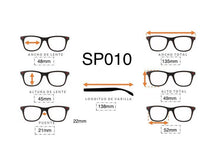 Cargar imagen en el visor de la galería, <div title='Genero UNISEX | Forma REDONDO | Color MORADO | COMPLETO | 135mmANCHOTOTAL | 48mmANCHODELENTE | 45mmALTURADELENTE | 21mmPUENTE | 138MM LONG' > SP010 PUR-L.PUR </div>