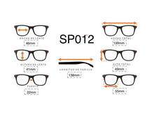 Cargar imagen en el visor de la galería, <div title='Genero UNISEX | Forma REDONDO | Color AZUL VERDE | COMPLETO | 139mmANCHOTOTAL | 46mmANCHODELENTE | 41mmALTURADELENTE | 22mmPUENTE | 138MM L' > SP012 D.BLUE-GRN </div>