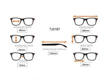 Cargar imagen en el visor de la galería, <div title='Genero CLIP-ON | Forma UNISEX UNISEX | Color CUADRADO GRIS | | COMPLETOmmANCHOTOTAL | 139mmANCHODELENTE | 49mmALTURADELENTE | 19mmPUENTE | 143mmLONG' > TJ2187 C2 </div>